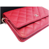 Chanel Wallet On Chain WOC Clutch Crossbody Bag Red