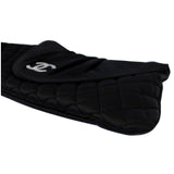 Chanel CC Half Moon Quilted Satin Clutch Black