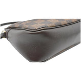 Louis Vuitton Trousse Damier Ebene Makeup Pochette Clutch Bag Brown