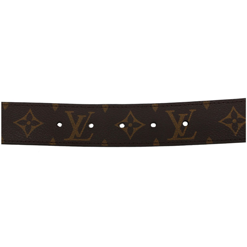 Louis Vuitton LV Cut Monogram Canvas Belt Brown Size 80.32