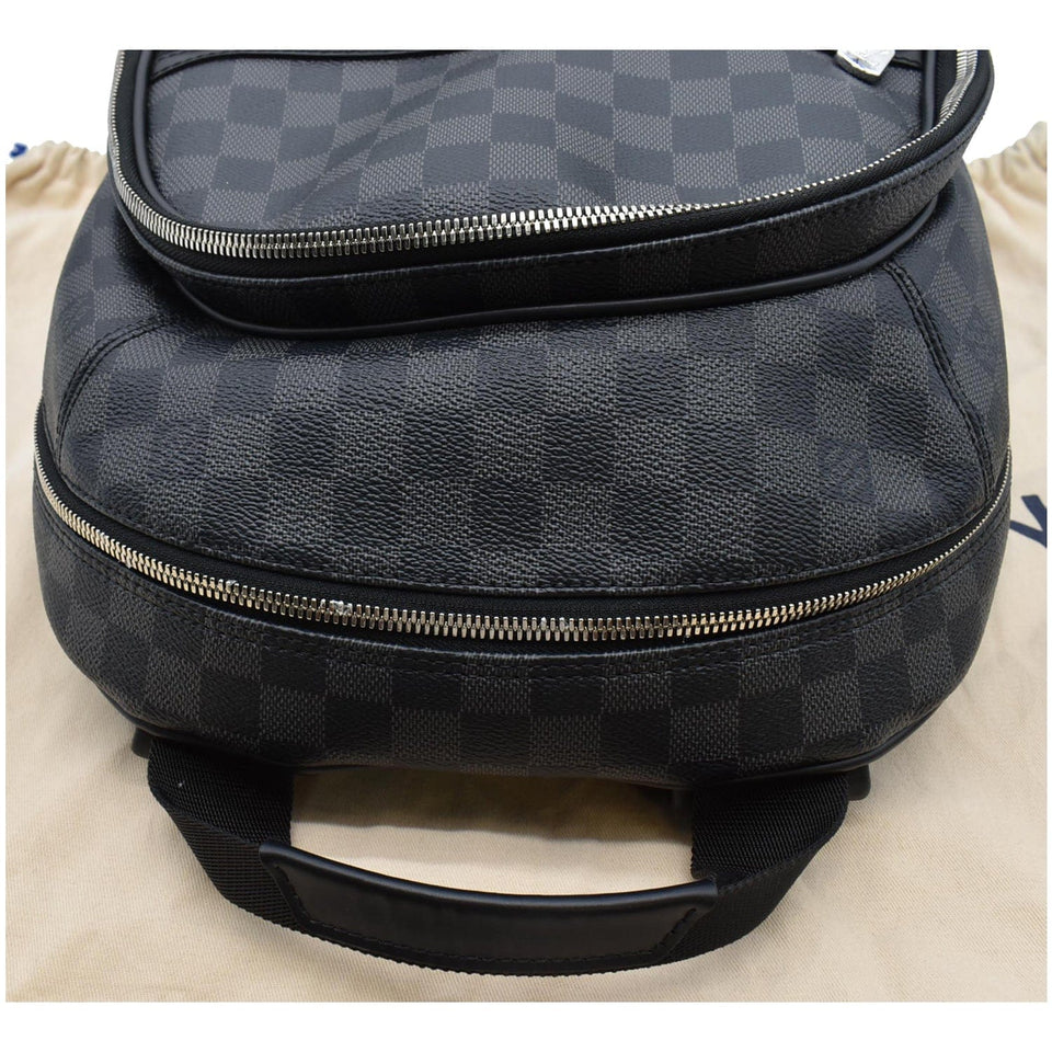 Louis Vuitton Michael Damier Graphite Canvas Backpack Bag Black