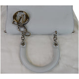 Christian Dior Be Dior Small Leather Flap Shoulder Bag Grey