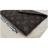 Louis Vuitton Kirigami Pochette Large Monogram Canvas Clutch Brown
