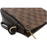 Louis Vuitton Trousse Damier Ebene Makeup Pochette Clutch Bag Brown