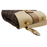 Louis Vuitton Clapton Damier Ebene Backpack Bag Creme Beige