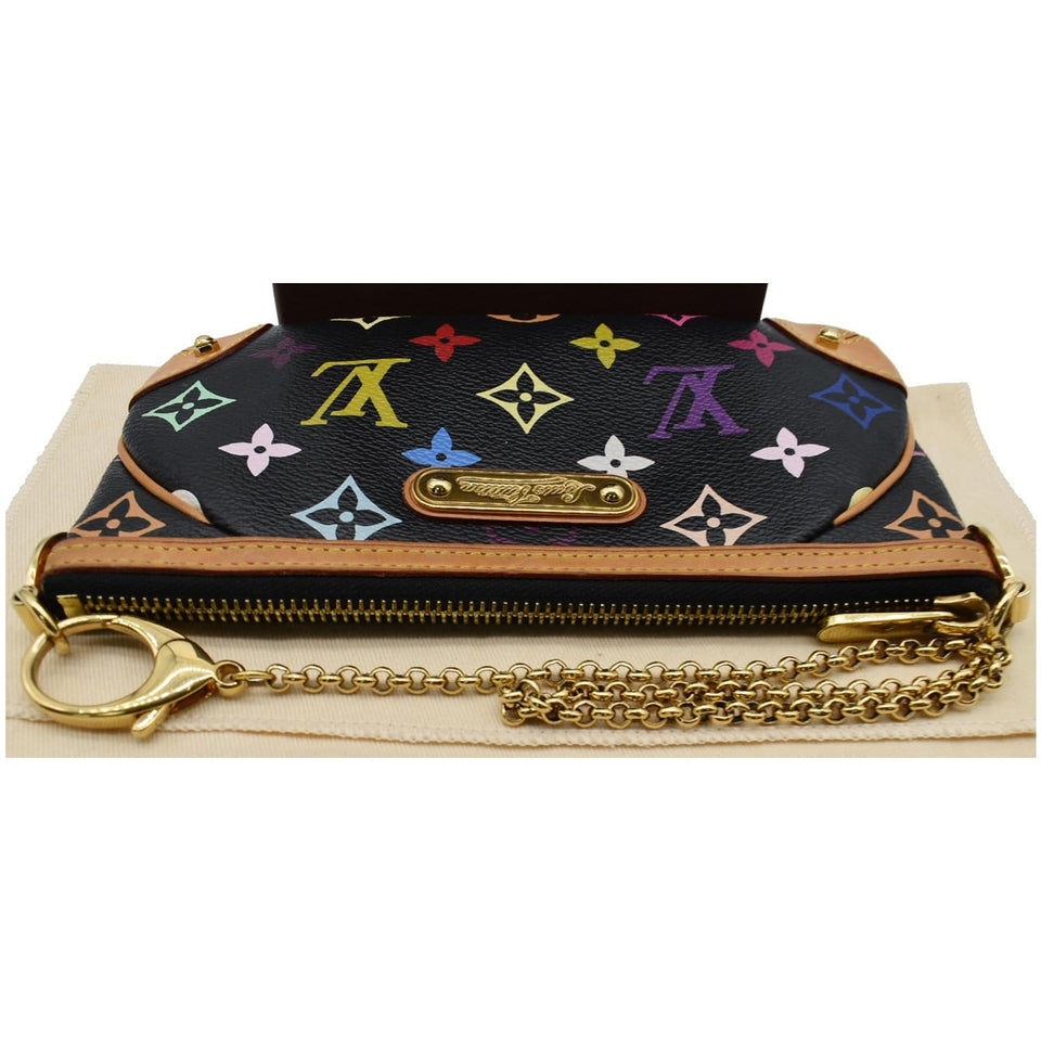 Louis Vuitton Milla MM Monogram Pochette Clutch Bag Multicolor