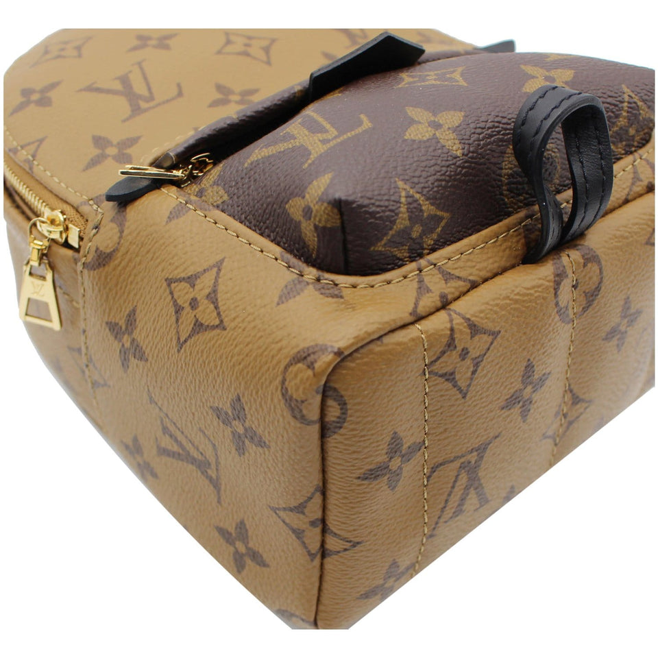 Louis Vuitton Palm Springs Mini Monogram Reverse Canvas Backpack Brown