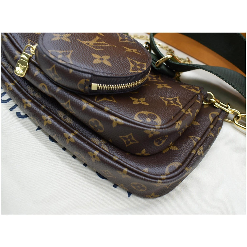 Louis Vuitton Multi Chain Pochette Accessories Clutch Bag Brown