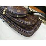 Louis Vuitton Multi Chain Pochette Accessories Clutch Bag Brown