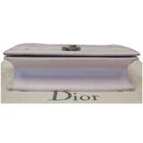 Christian Dior Diorama Flap Leather Medium Shoulder Bag White