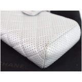 Chanel Perforated Lambskin Quilted Mini Phone Holder Clutch Silver - Last Call