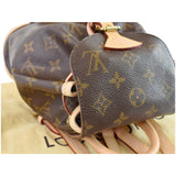 Louis Vuitton Mini Montsouris Monogram Canvas Backpack Bag Brown