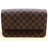 Louis Vuitton Saint Louis Damier Ebene Pochette Clutch Bag Brown