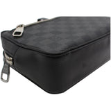 Louis Vuitton Alpha Damier Graphite Canvas Pouch Clutch Bag Black