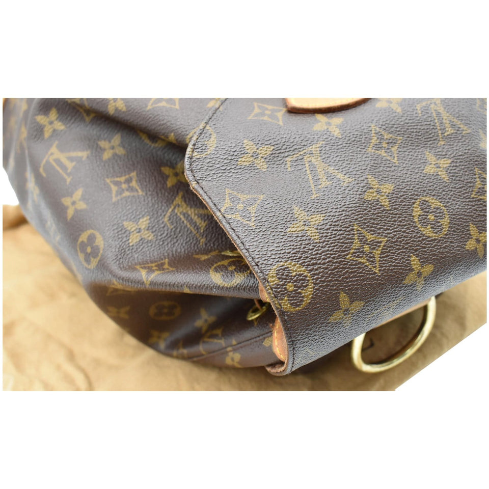 Louis Vuitton Montsouris GM Monogram Canvas Backpack Bag Brown