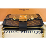 Louis Vuitton Petit Soft Malle Reverse Monogram Clutch Shoulder Bag Brown