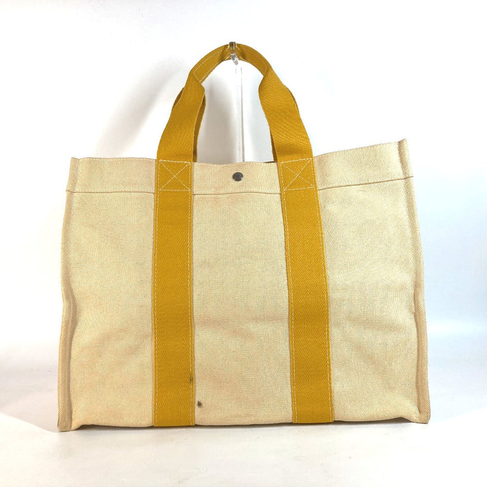 Hermes Shoulder Bag canvas yellow Bora Bora GM