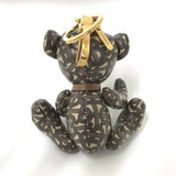 Burberry key ring leather Brown Total logo TB Thomas Bear