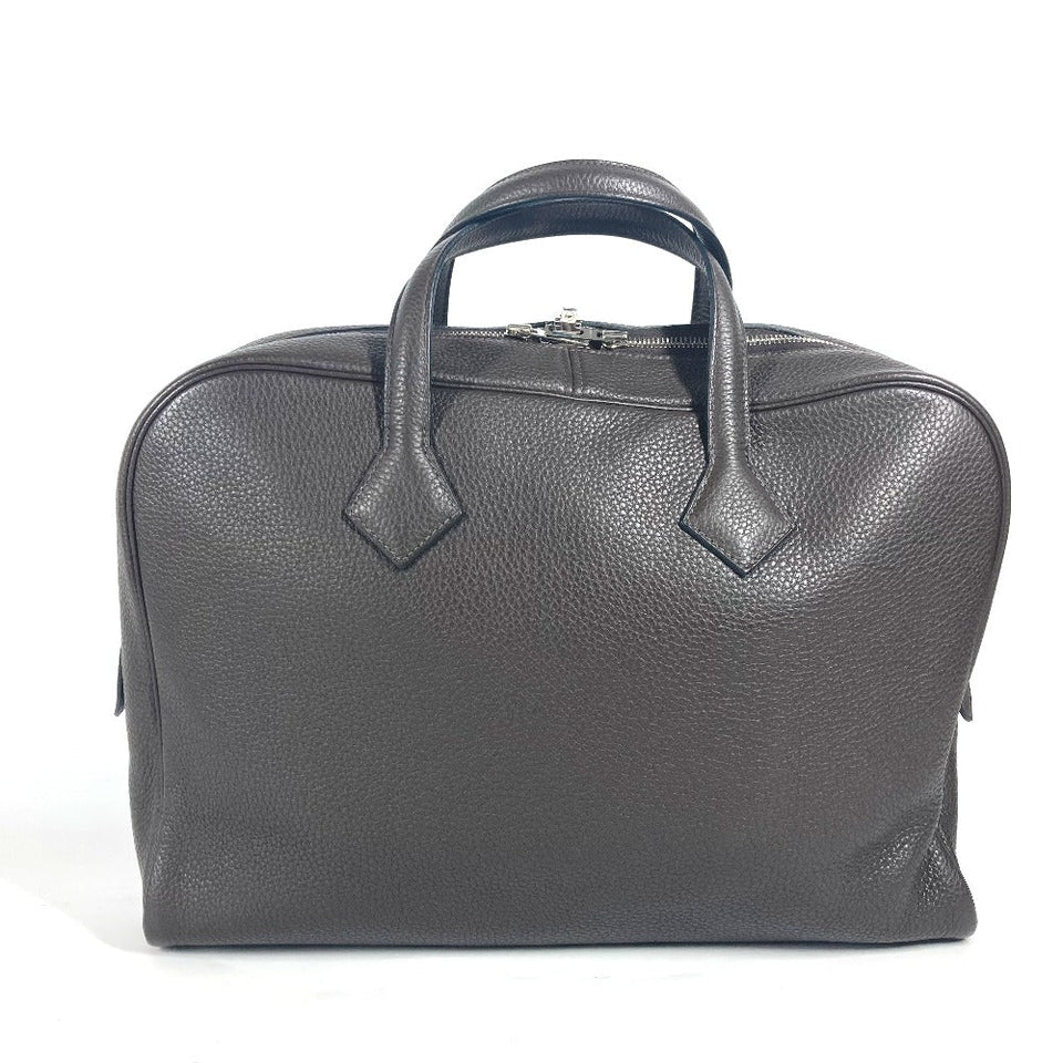 Hermes Business bag Taurillon Clemence Brown bag handbag Victoria 2 mens