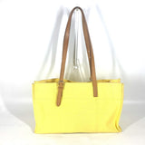 Hermes Shoulder Bag Leather / canvas yellow Etrivire Elan Women