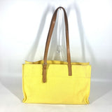 Hermes Shoulder Bag Leather / canvas yellow Etrivire Elan Women