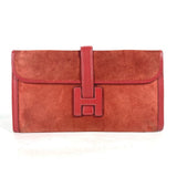 Hermes Clutch bag , Dopris Red Bag H logo Jige Elan Women