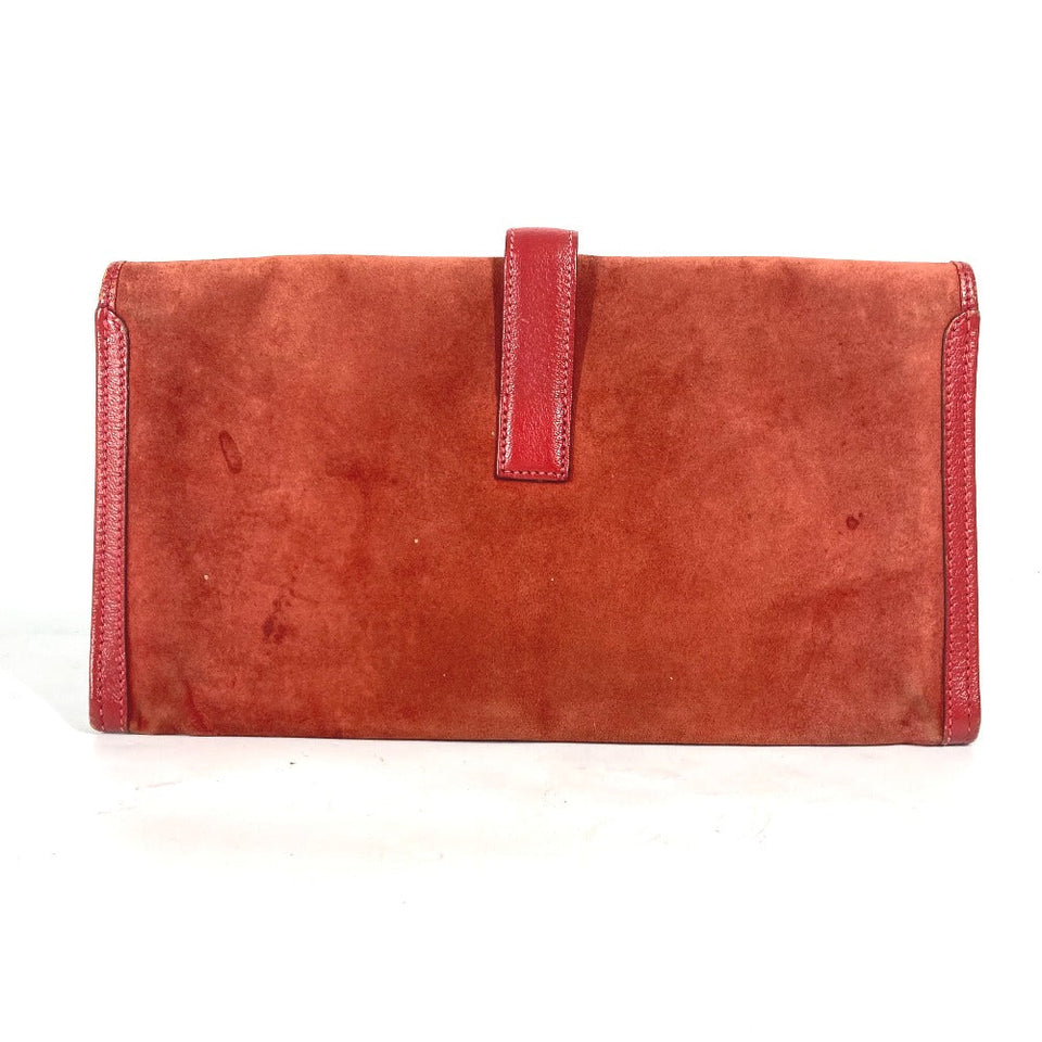 Hermes Clutch bag , Dopris Red Bag H logo Jige Elan Women