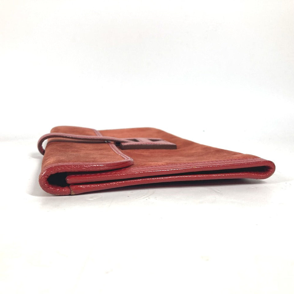 Hermes Clutch bag , Dopris Red Bag H logo Jige Elan Women