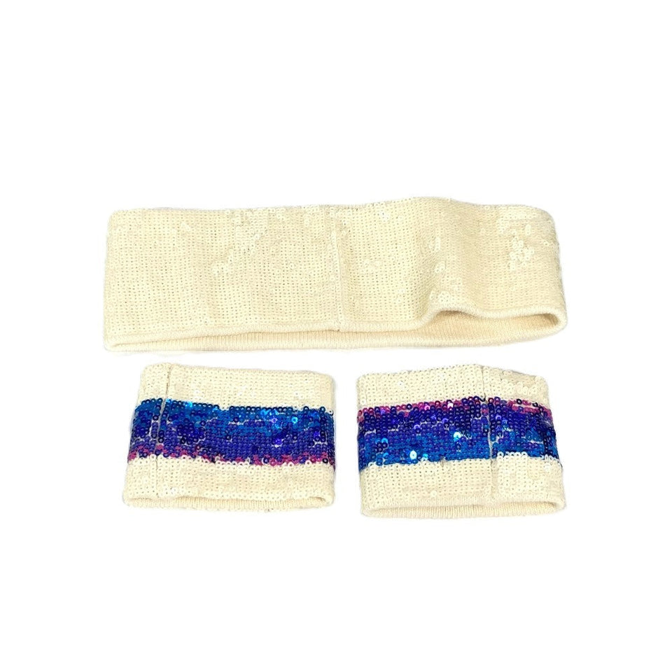 Gucci Wristband Polyester, Cotton multicolor Hairband set Sequin Sequin logo GG Women(Unisex) M