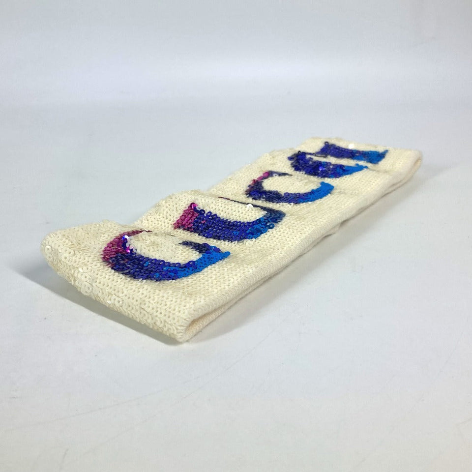 Gucci Wristband Polyester, Cotton multicolor Hairband set Sequin Sequin logo GG Women(Unisex) M