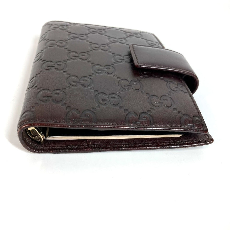 Gucci Notebook cover 115240 Sima leather Brown Guccisima GG