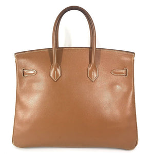 Hermes Handbag leather gold Tote Bag Birkin 35