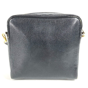 Hermes Shoulder Bag leather black Jockey Horse Cheval