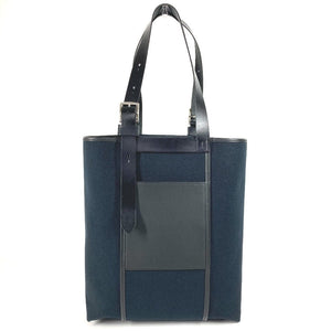 Hermes Shoulder Bag Leather, Toile black Etriviere Pocket 27