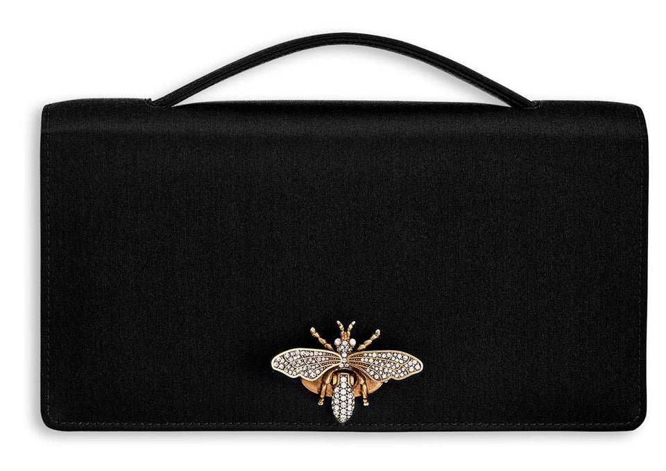 Dior Satin Bee Karung Clutch