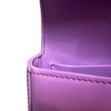 Shiny Calfskin Cuir Triomphe Chain Bag Purple GHW