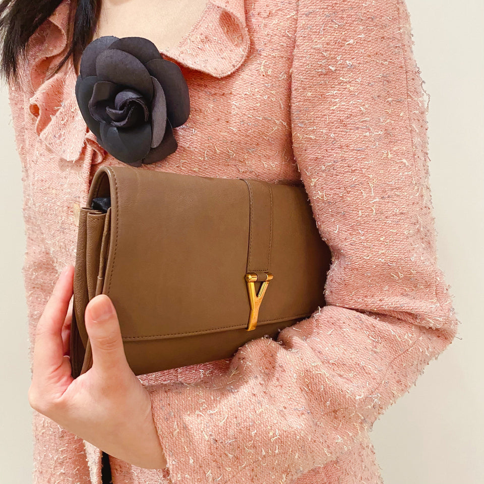 Chanel Black Camellia Brooch