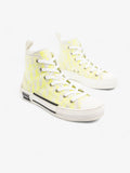 Christian Dior B23 High Top Neon Yellow / White Canvas EU 41 UK 7