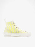 Christian Dior B23 High Top Neon Yellow / White Canvas EU 41 UK 7