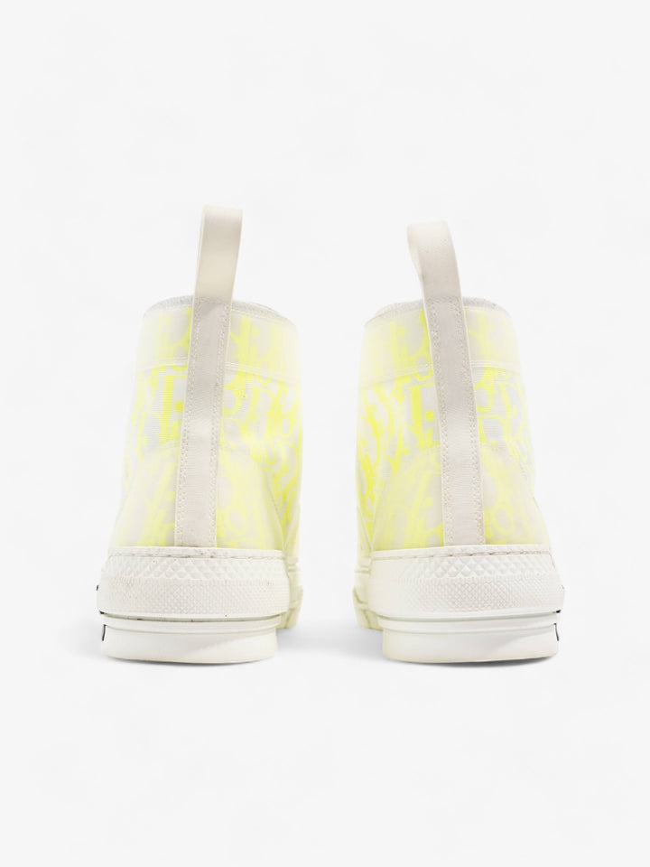 Christian Dior B23 High Top Neon Yellow / White Canvas EU 41 UK 7