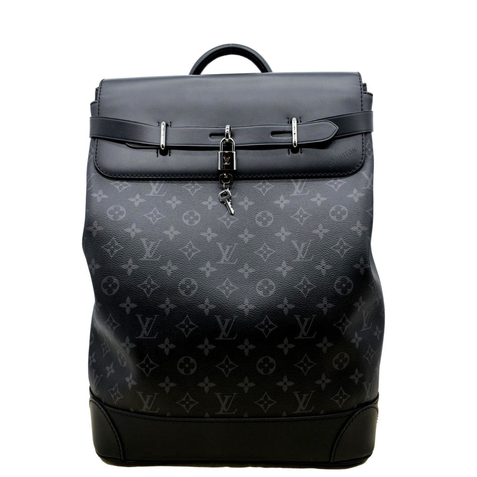 Louis Vuitton Steamer Monogram Eclipse Backpack Bag Black