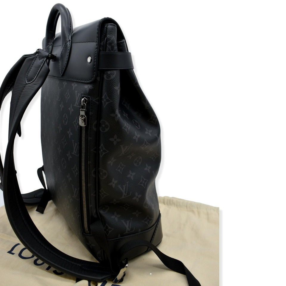 Louis Vuitton Steamer Monogram Eclipse Backpack Bag Black