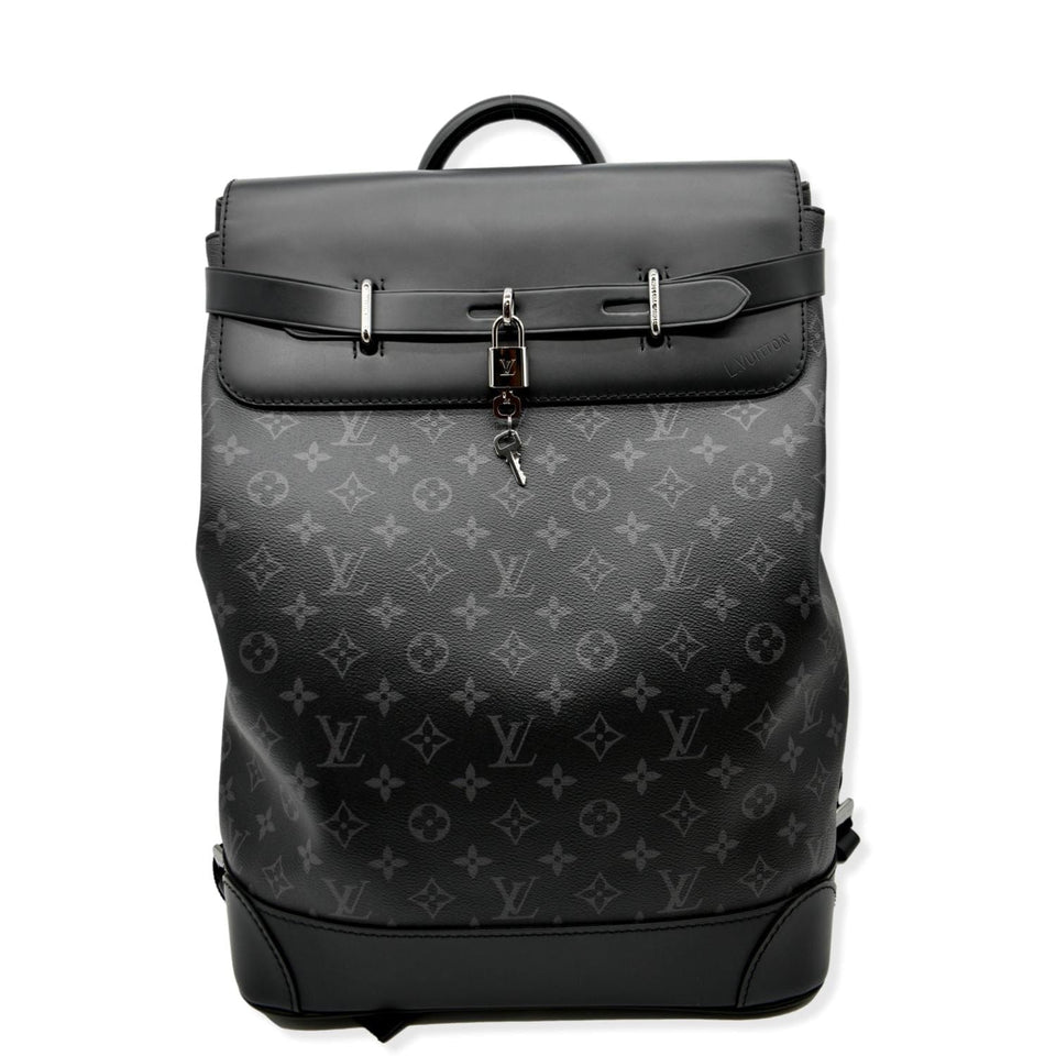 Louis Vuitton Steamer Monogram Eclipse Backpack Bag Black