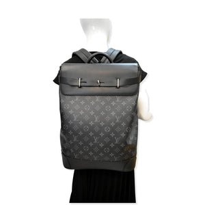Louis Vuitton Steamer Monogram Eclipse Backpack Bag Black