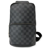 Louis Vuitton Avenue Sling Damier Graphite Backpack Bag Black