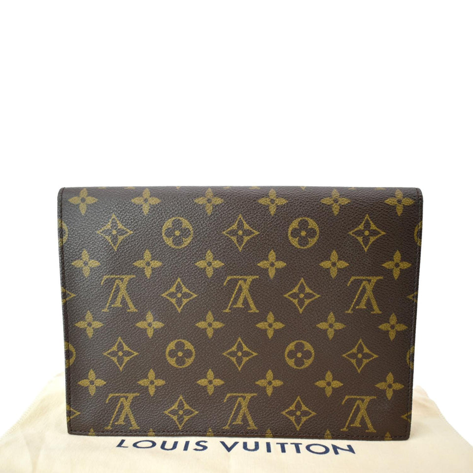 Louis Vuitton Rabat Pochette Monogram Canvas Clutch Bag Brown