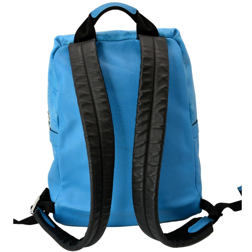 Louis Vuitton Discovery Monogram Leather Backpack Blue