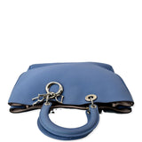 Christian Dior Large Diorissimo Leather Shoulder Bag Blue