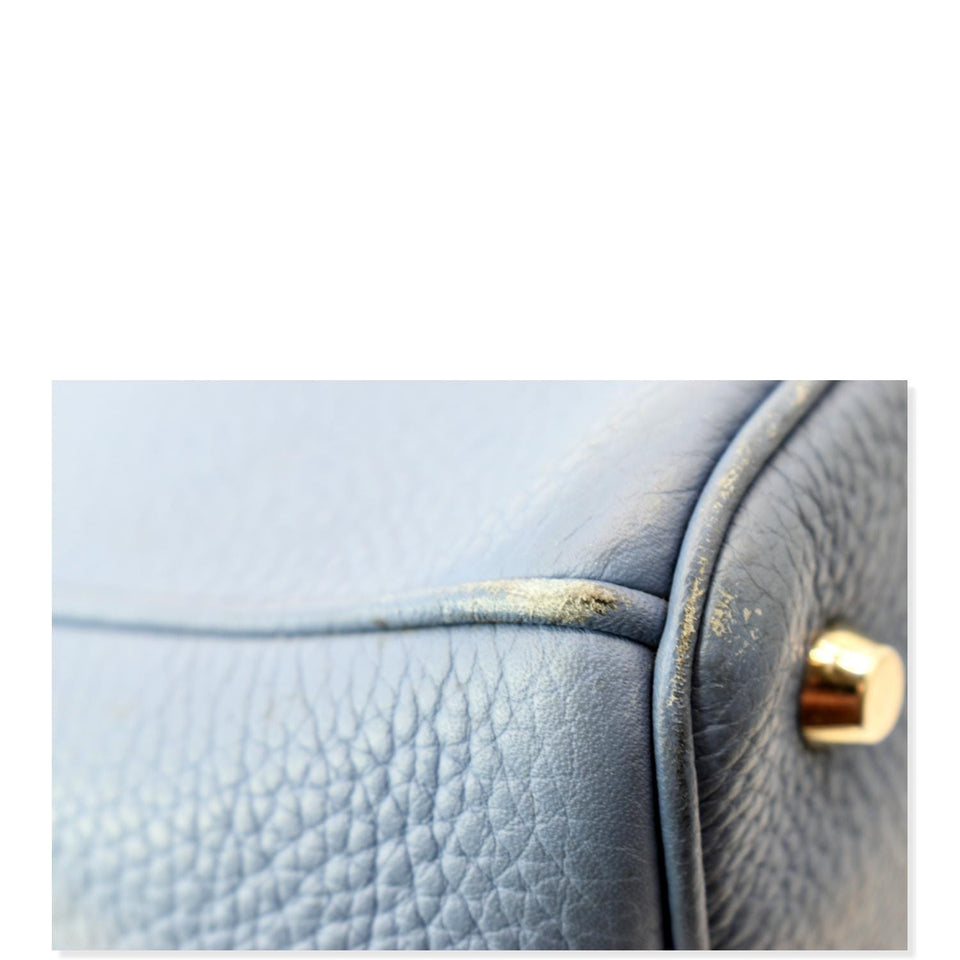 Christian Dior Large Diorissimo Leather Shoulder Bag Blue