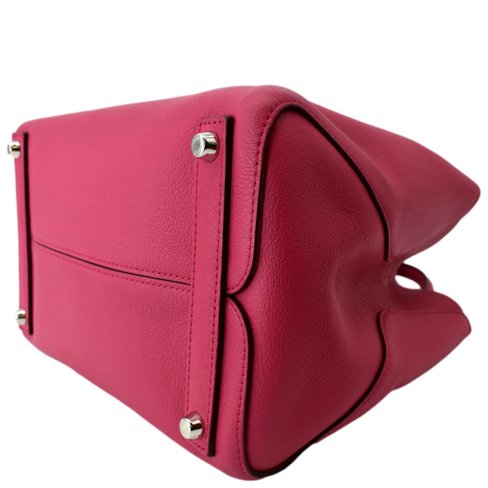 Christian Dior Open Bar Grained Leather Tote Bag Pink
